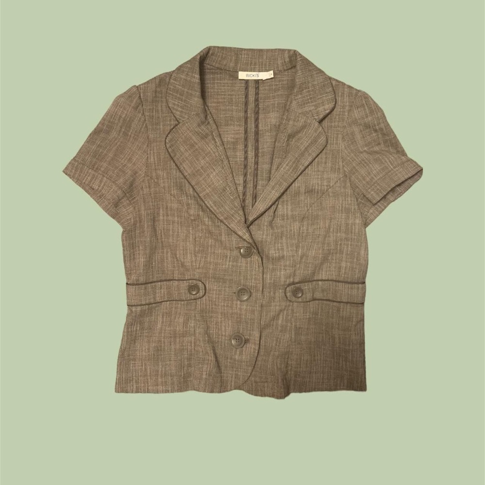 🌥rickis button up vest waistcoat